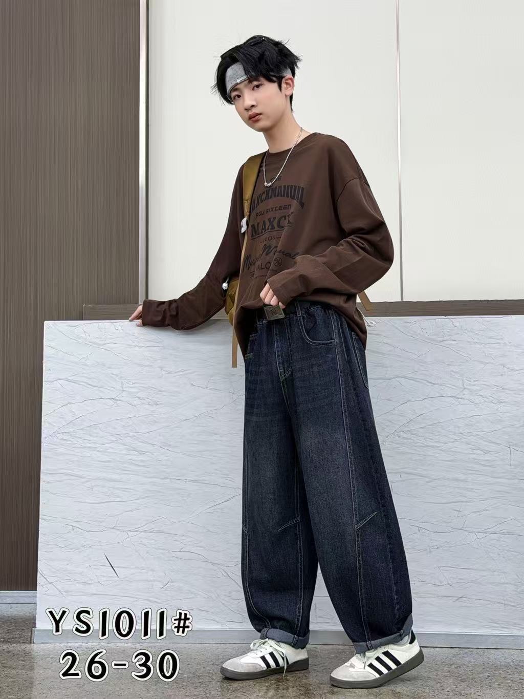 YS1011 男童宽松牛仔裤