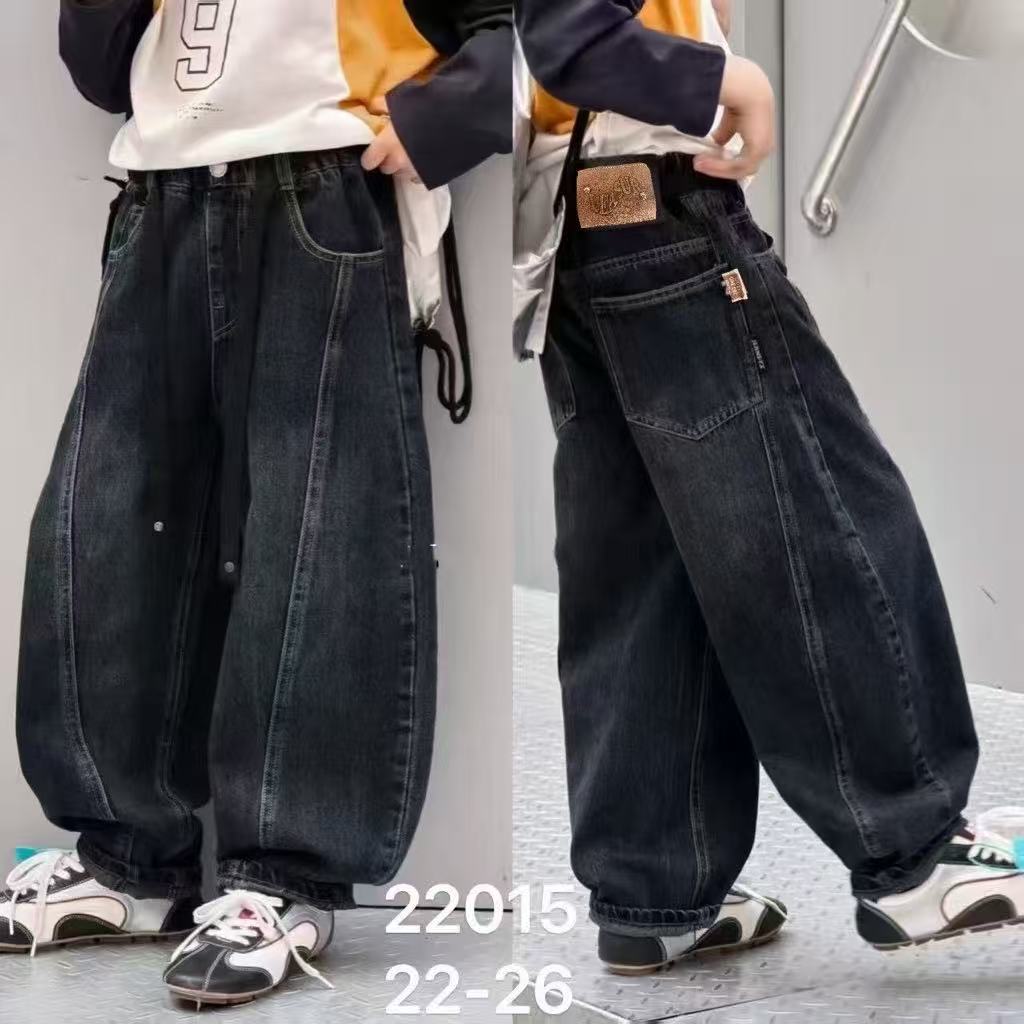 22015 男童秋款牛仔阔腿裤